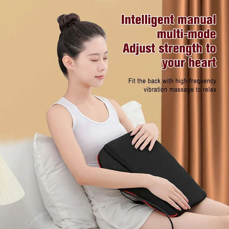 Shiatsu Neck and Back Massager with Heat and Airbag Therapy Relaxation Treatment Tidesmit