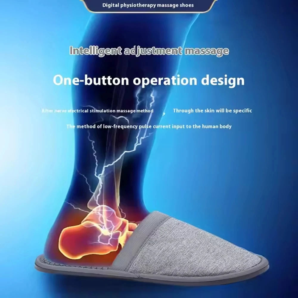 EMS Foot Massager Electric Pulse Relief Shoes - Portable Home Wellness Relaxation Treatment Tidesmit