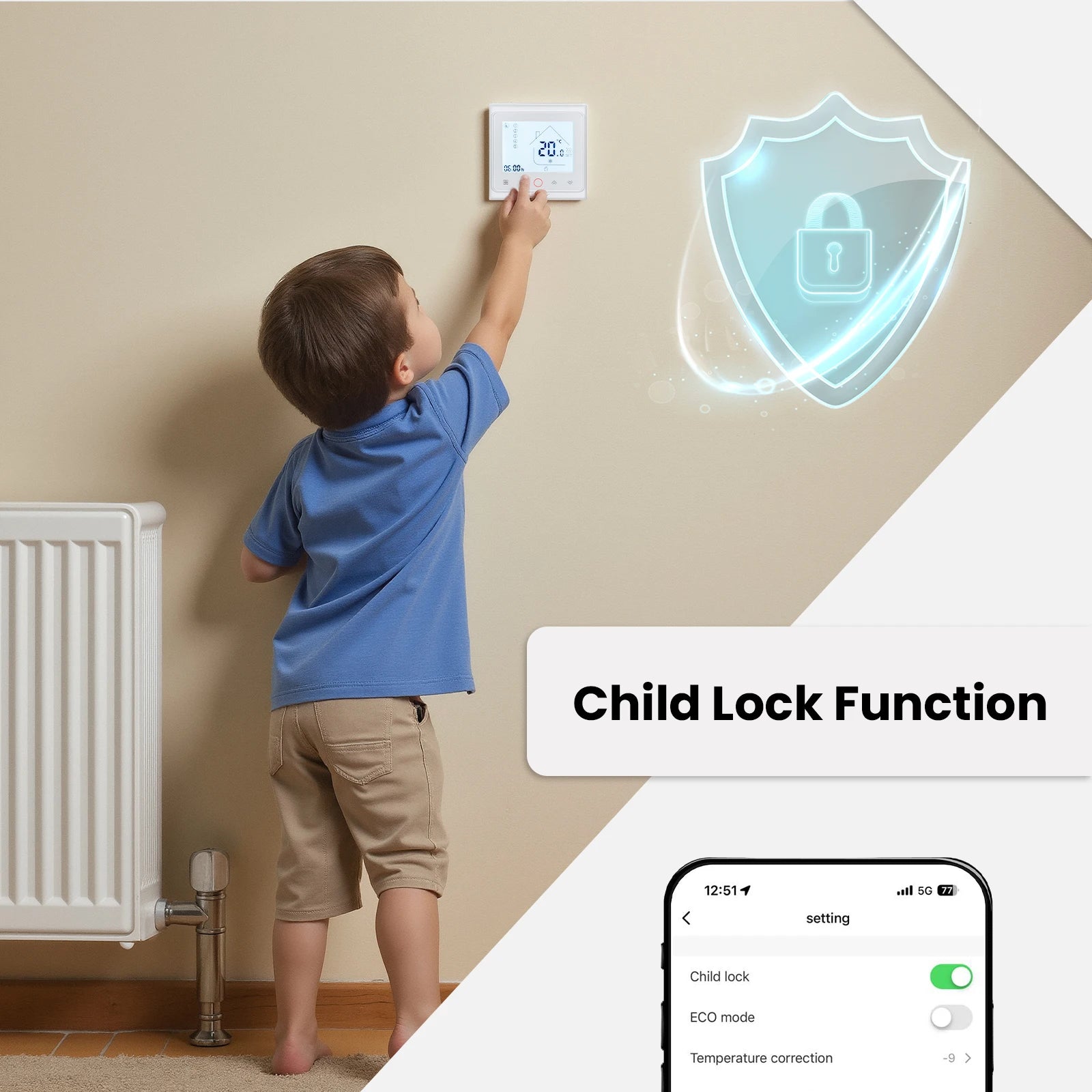 MOES Tuya ZigBee Smart Thermostat Room Temperature Control Water/Electric Floor Heating Gas Boiler Work With Alexa Google Home