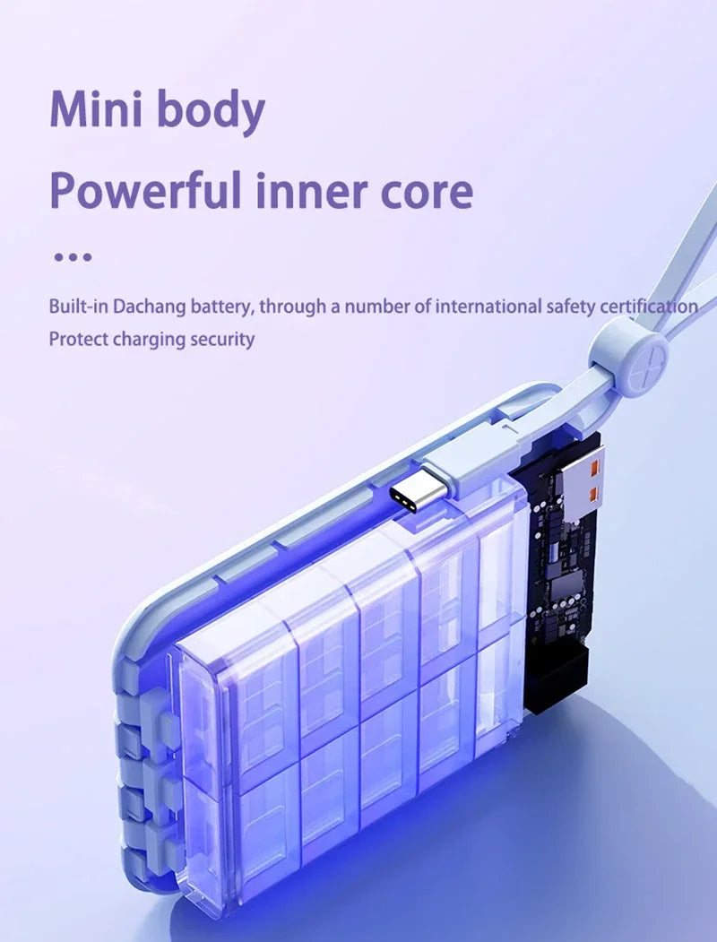 Portable Charger 50000mAh with 4 Built-in Cables | Tidesmit Tidesmit
