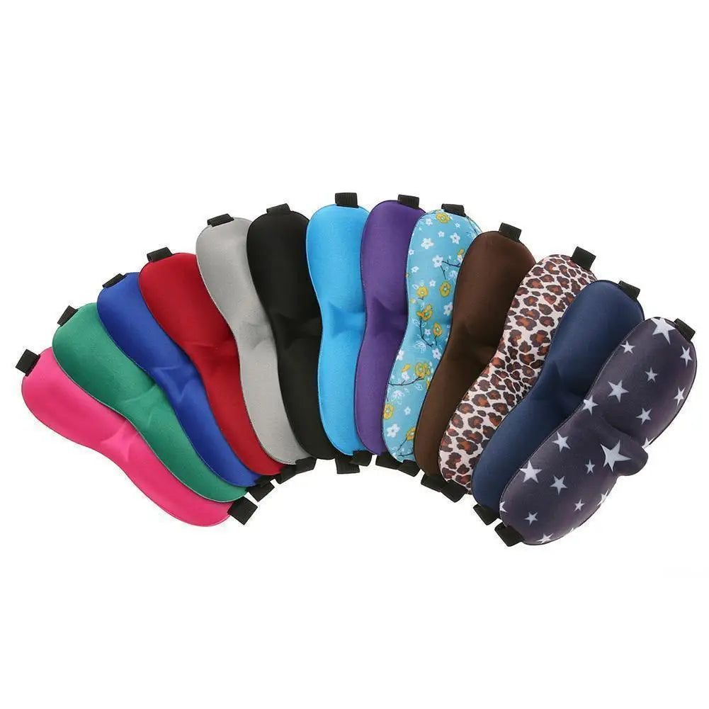 3D Travel Sleep Natural High Quality Portable Rest Soft Memory Foam Blindfold Padded Cover Eyepatch Cover Shade Mask Goggles
