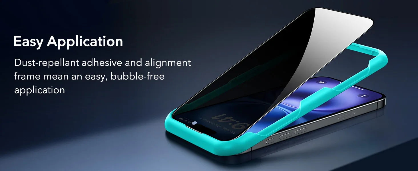 iPhone 16 Pro Max Privacy Tempered Glass Screen Protector (3 Pack) Tidesmit