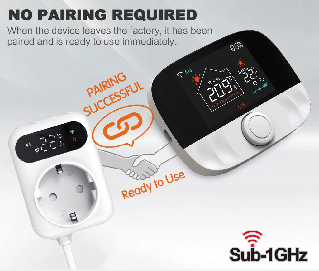 Tuya WiFi Smart Thermostat Water Gas Boiler RF433 Wireless Temperature Controller Socket Receiver Voice Alexa Google Home Alice