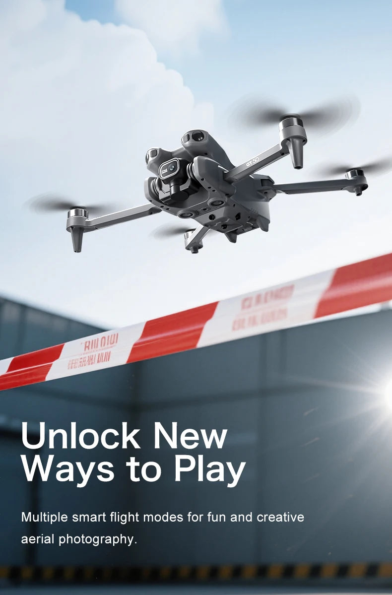 Mini 4K Camera Drone - Foldable GPS Drone with Obstacle Avoidance Tidesmit