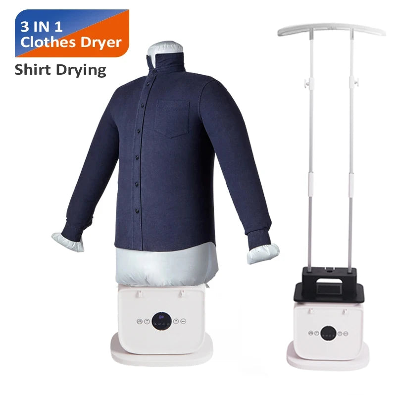 Tidesmit portable foldable electric clothes and shoe dryer machine, 12th view showing compact storage design
