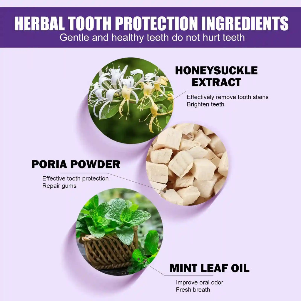Tidesmit purple teeth whitening powder for plaque removal and dental stain cleaning