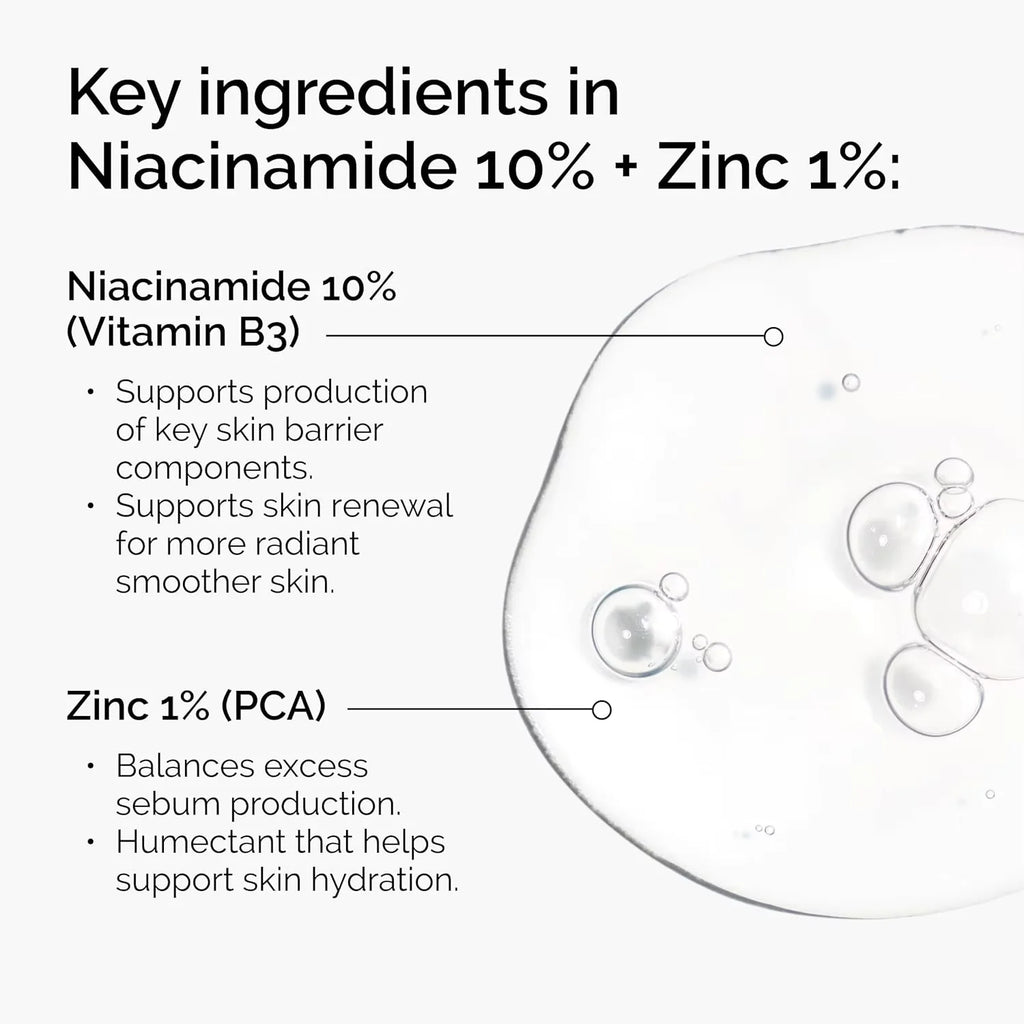 30ml Hyaluronic Acid 2% + B5 & Niacinamide 10% + Zinc 1% Facial Serum Hydrating Skin Care For Smooth Soft Hydrated skincare set