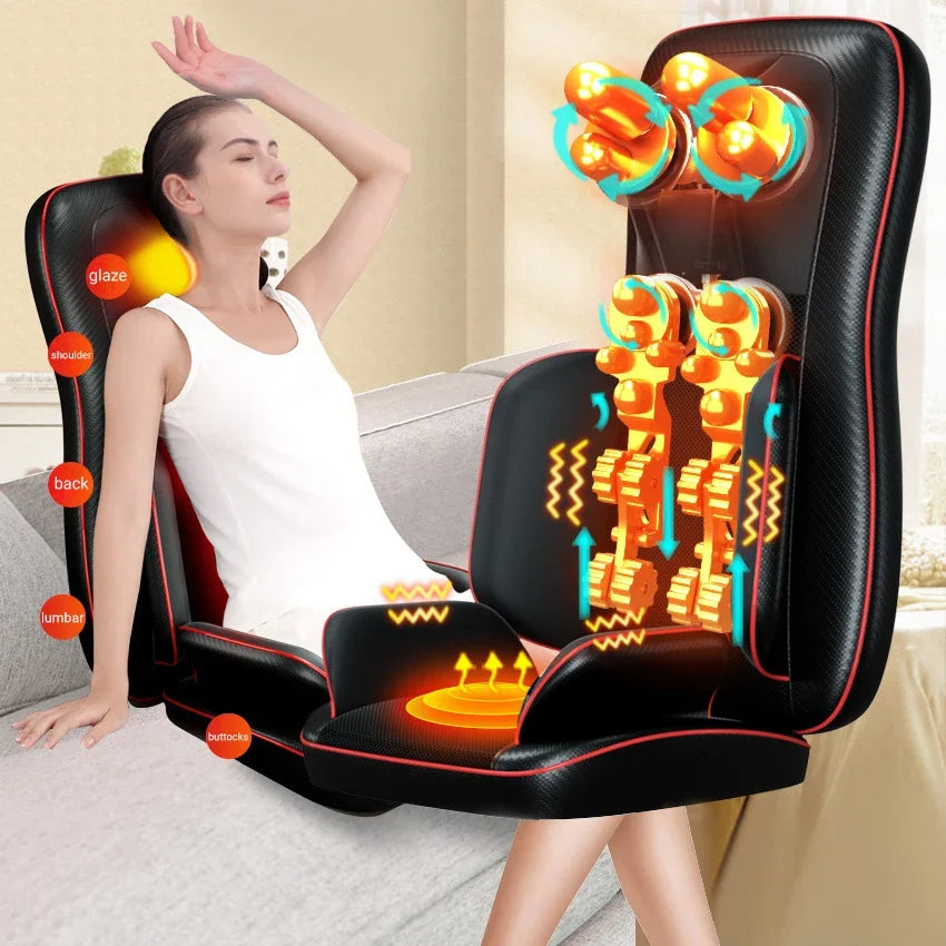 Electric Massage Pillow for Muscle Relief with Heat Therapy - QWW728 Massage Chairs Tidesmit