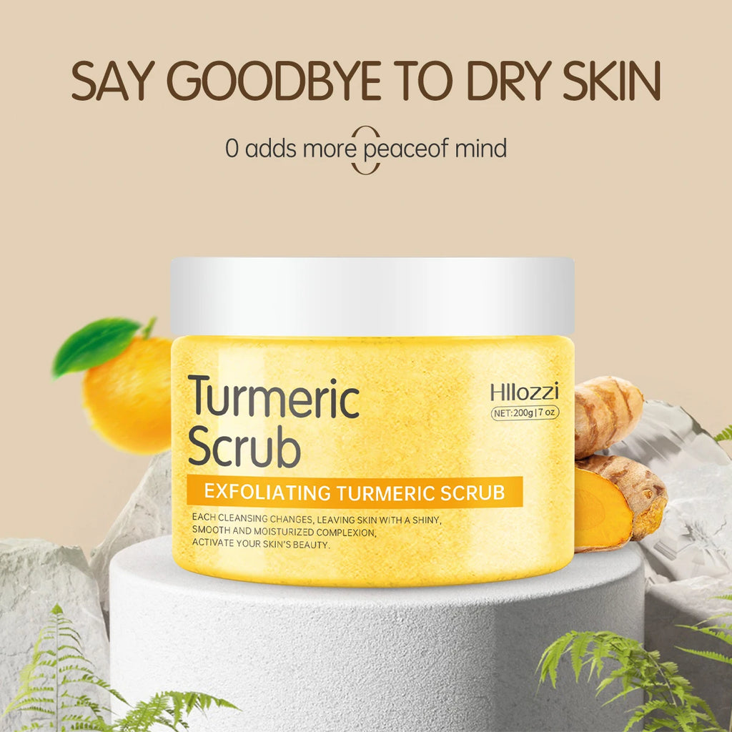 Turmeric Body Scrub: Professional Deep Exfoliation & Hydration (200g) Scrubs Treatments Tidesmit