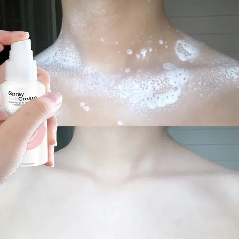 Tidesmit waterproof BB cream spray providing whitening moisturizing coverage and a brightened face makeup finish