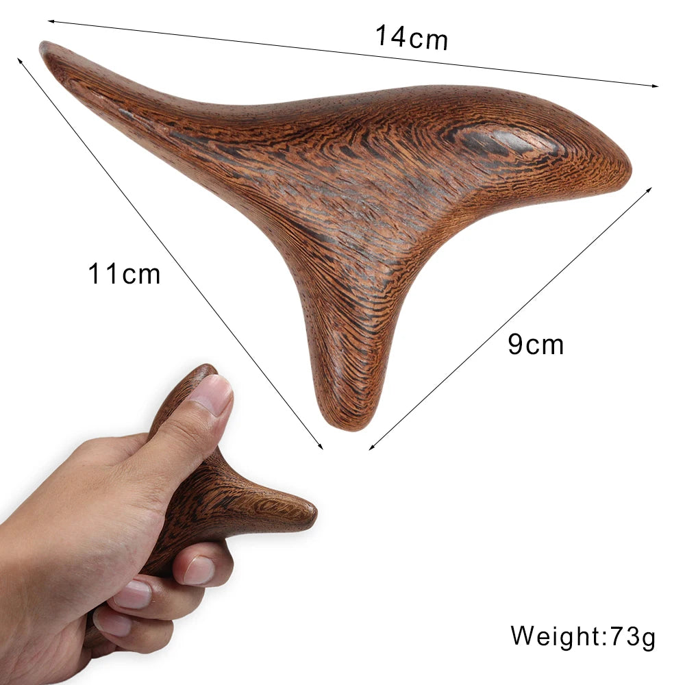 Wooden Lymphatic Drainage Massager Tool for Targeted Body Contouring Back Massage Instrument Mini Massager C Tidesmit