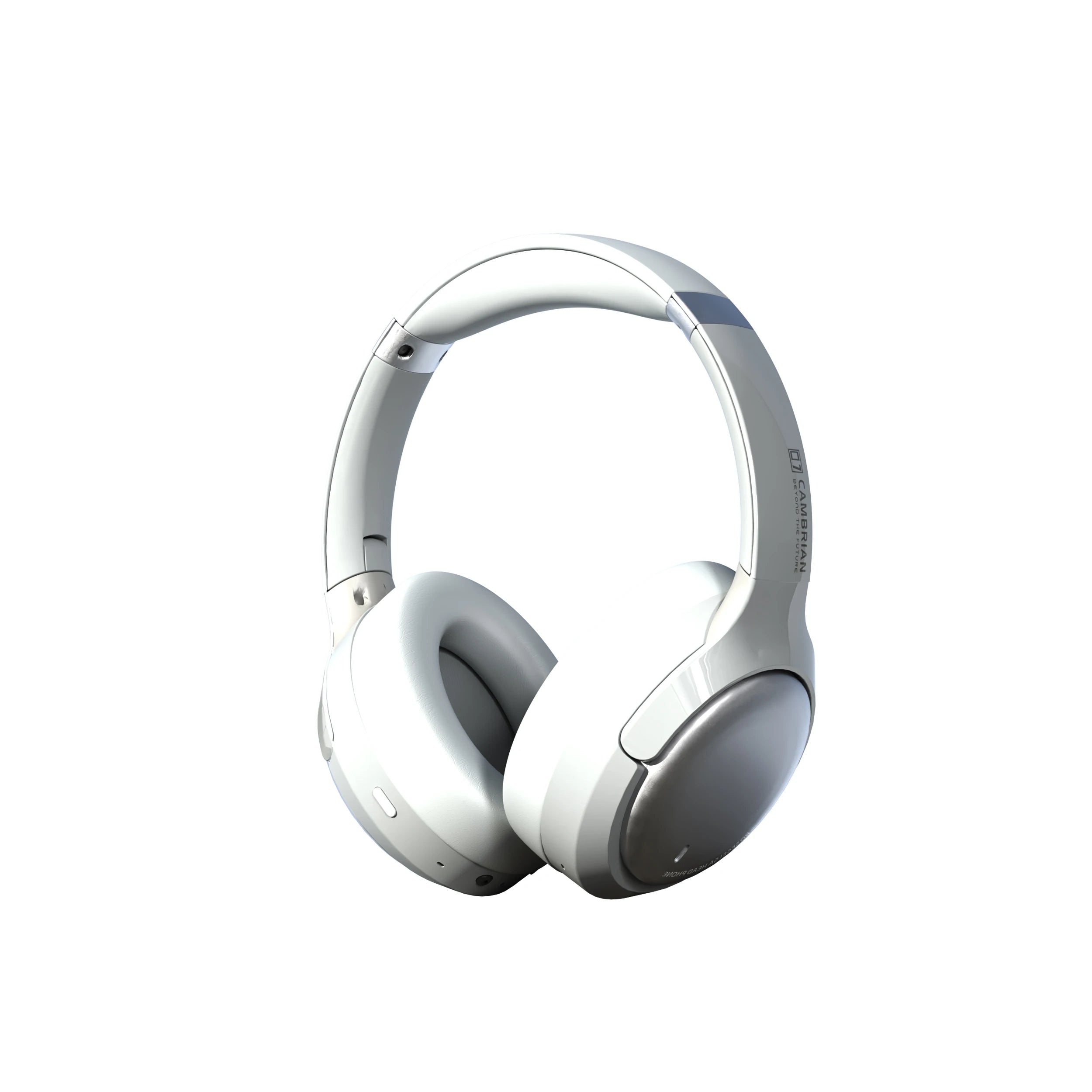 Wireless Noise Cancelling Headphones Over-Ear - Studio Audio White white Tidesmit
