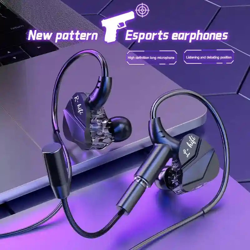 Gaming Earbuds 7.1 Surround Sound with Dual Mic by Tidesmit Tidesmit