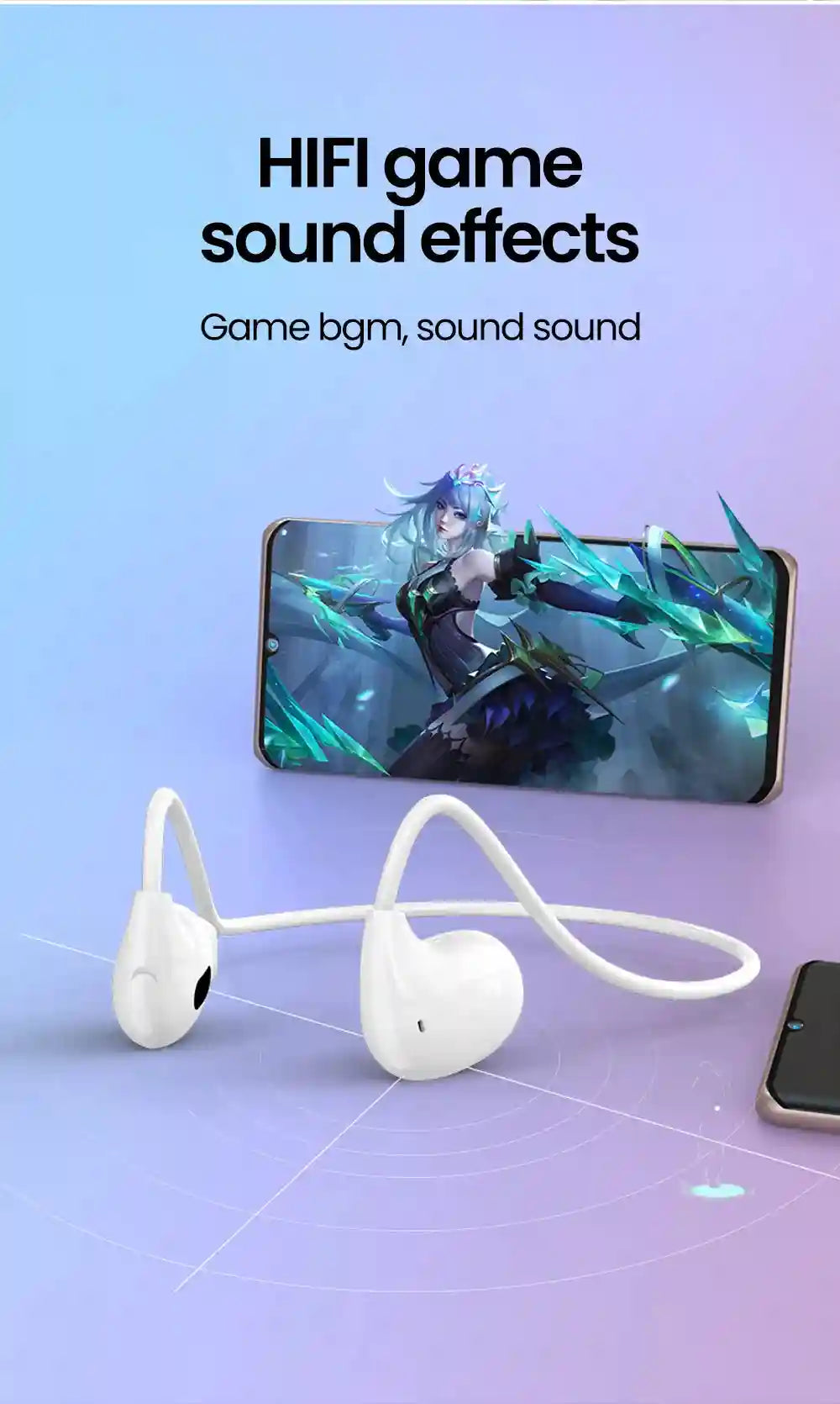 Wireless Sport Headphones: Air Conduction Earbuds for Active Training Tidesmit