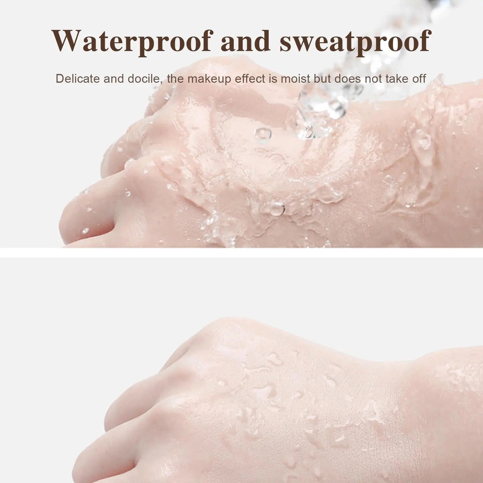Tidesmit 30g Nourish Liquid Foundation swatch showing hydrating oil-control formula with natural coverage