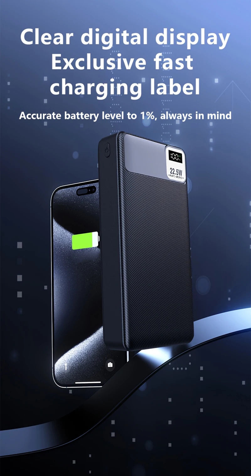 10000mAh Fast Charging Power Bank - PD USB-C Portable Battery Tidesmit