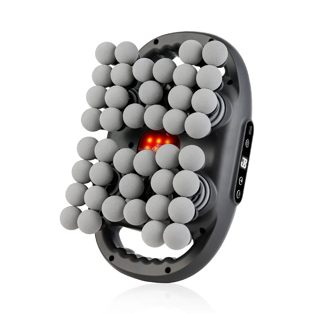 Deep Tissue Massage Gun | 42-Head Percussive Therapy Device - Tidesmit Fascia Gun Black Tidesmit