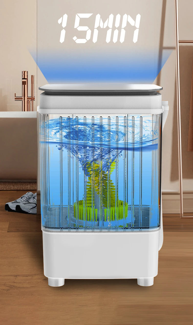 Tidesmit compact automatic shoe washing machine for household laundry cleaning of shoes underwear and socks