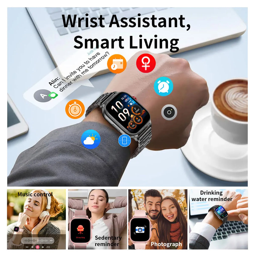 2026men's andwomen'ssmartwatches,2.01-inch high-definitiontouchscreen,1400mAhultra long battery life,men'sandwomen'sholidaygifts