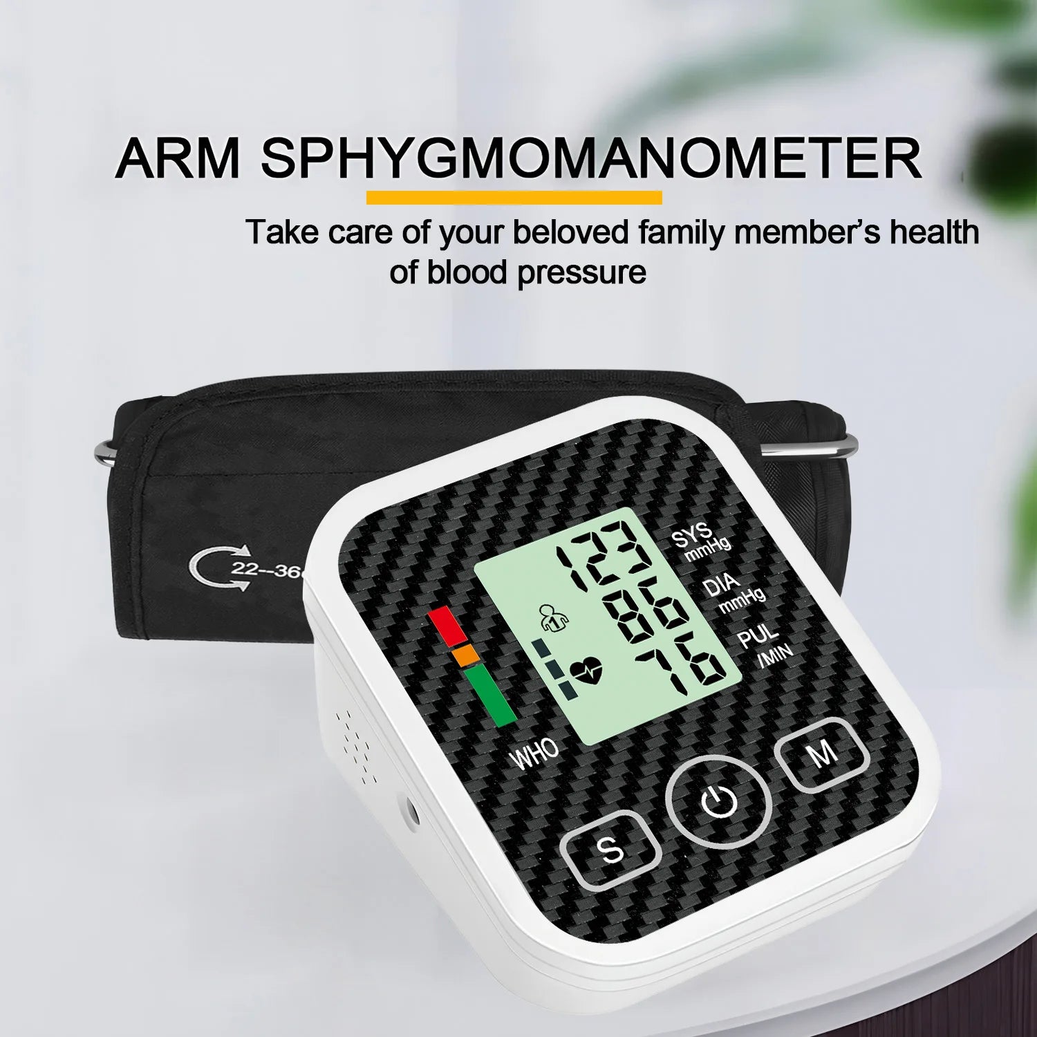 Arm Blood Pressure Monitor Home Medical Blood Pressure Monitoring gauge digital tensiometers Blood pressure meter