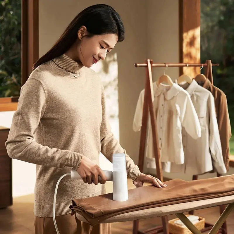Tidesmit MIJIA Handheld Garment Steamer 2 showing foldable design for portable steam cleaning and mite removal