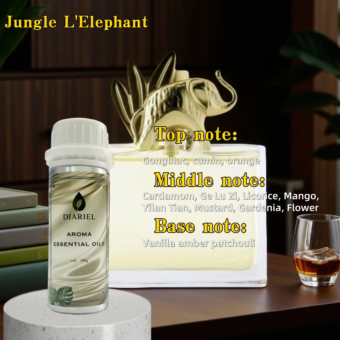 100ml Diaurelle Diffuser For Fragrance Oils Scent Hotel Premium Essential Oil for Aromatherapy Diffuser Waterless Diffuser Oil