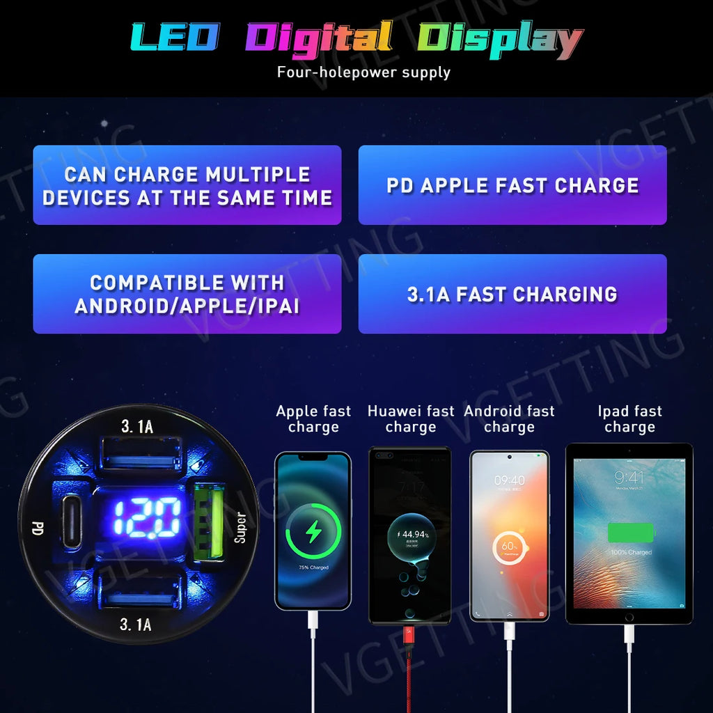 Tesla Interior LED Ambient Lights 10-in-1 RGB Kit - App Controlled Tidesmit