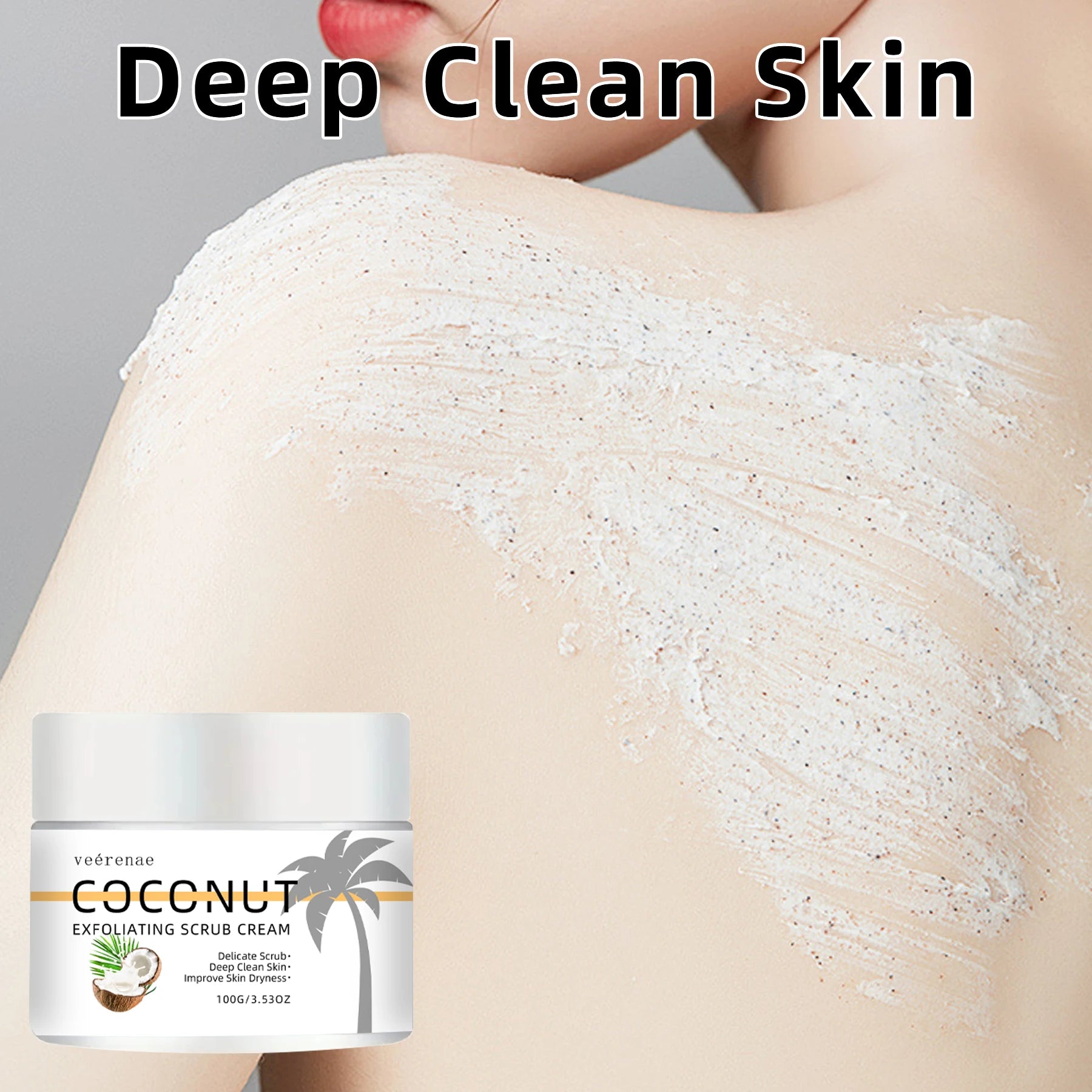 Coconut Exfoliating Scrub with Walnut Grains - Tidesmit 150g Scrubs Treatments Tidesmit