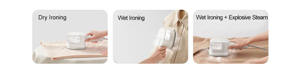 Tidesmit MIJIA portable handheld garment steamer for clothes featuring a vertical steam iron design for fast wrinkle removal