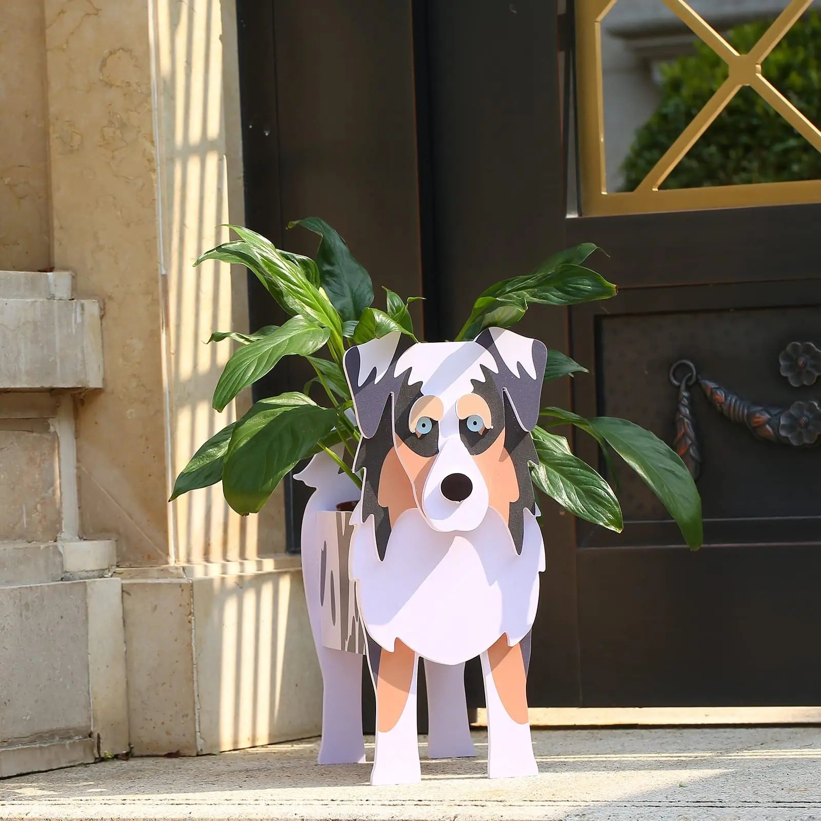 Cute Animal DIY Flower Planter PVC Pet Dog Potted Garden Yard Decoration Plant Container Holder Decor Garden Flower Pots  Orname
