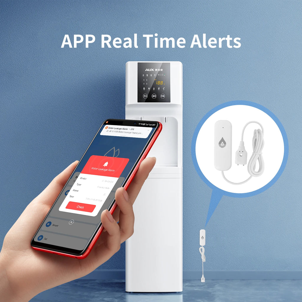 Smart WiFi Water Leak Sensor for Home Security | Tidesmit Tidesmit