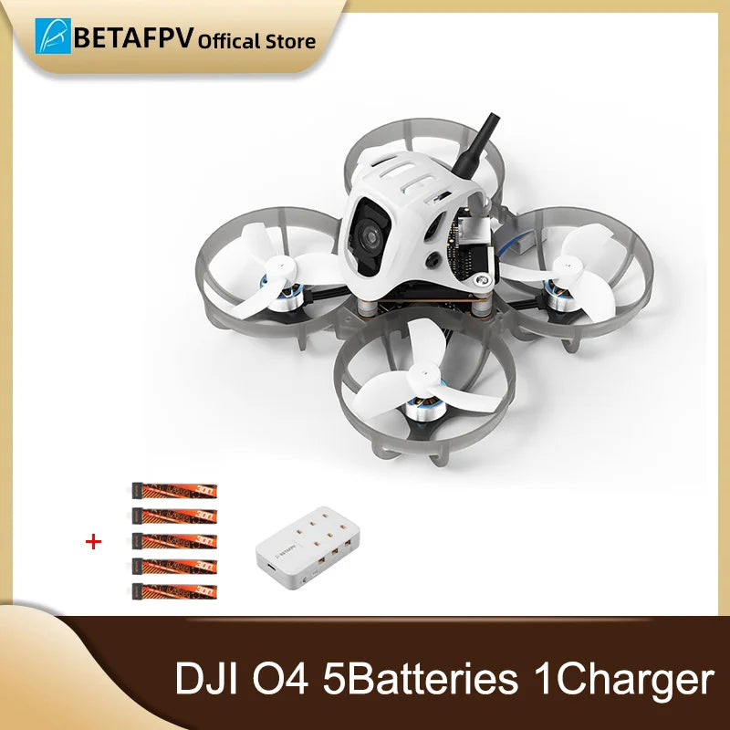 Meteor65 Pro Brushless Whoop Drone | DJI O4 System | Tidesmit DJI O4 5 batteries1C Tidesmit