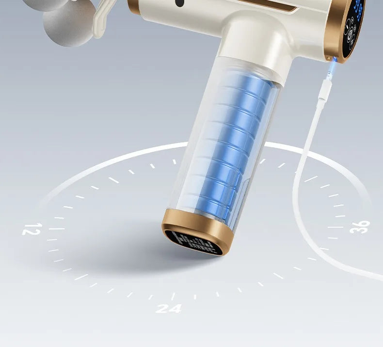 Fascia Massage Gun - 5-Head Percussive Therapy for Muscle Recovery Fascia Gun Tidesmit