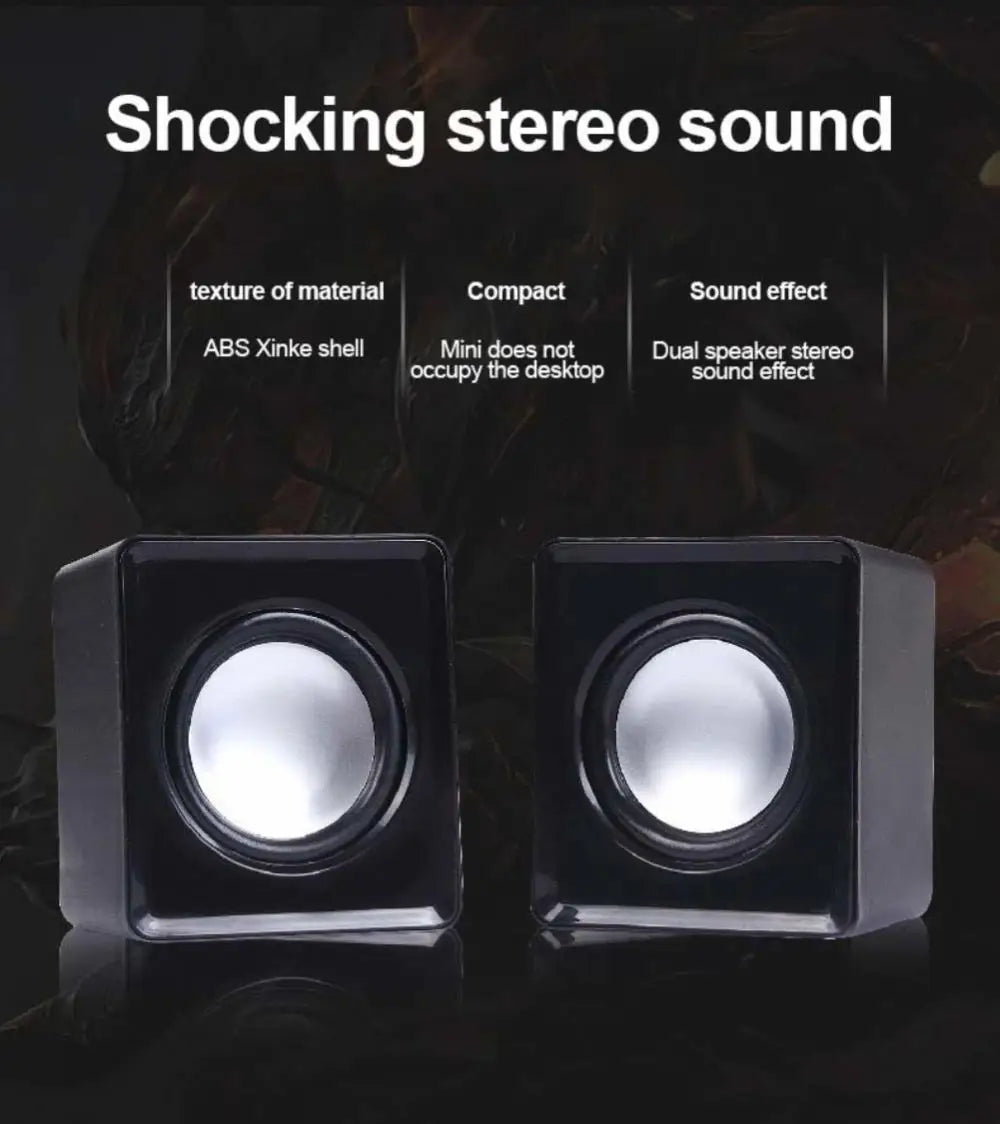 Stereo PC Soundbar - Wireless Audio Speaker for Laptop & Desktop Tidesmit
