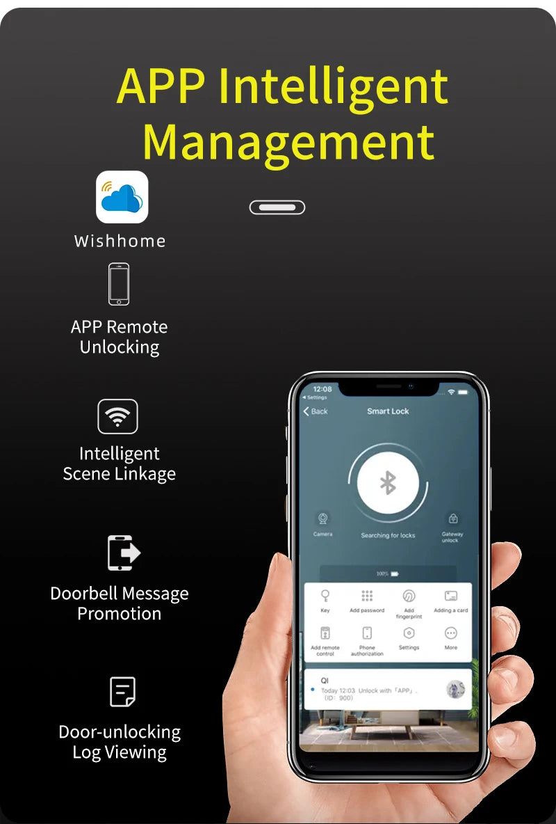 3D Face Recognition Digital Door Lock Unlock Smart Lock With Camera FIngerprint Password Unlock Keyless Electronic Door Lock