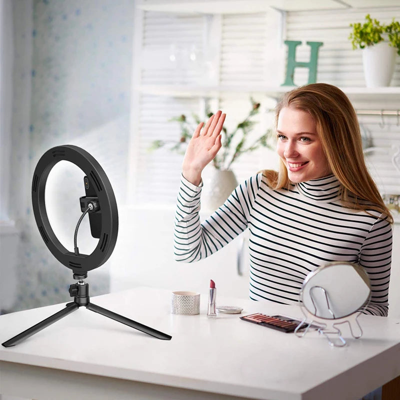 LED Ring Light with Tripod Stand for Video Live Streaming by Tidesmit Tidesmit