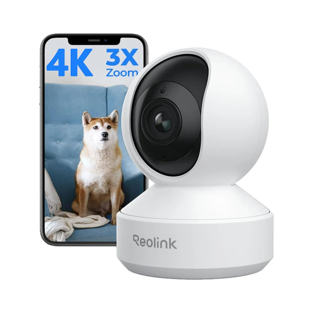 REOLINK 5MP WiFi Security Camera Person/Pet/Crying Detection Indoor Baby Monitor 2 Way Audio PT Auto Tracking IP Camera E1-Pro