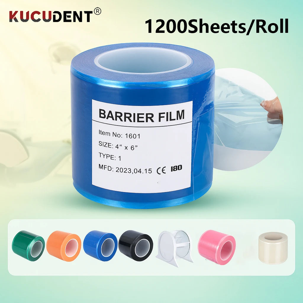 Dental Barrier Film Roll - 1200 Protective Sheets for PMU Machines Permanent Makeup Machines Tidesmit