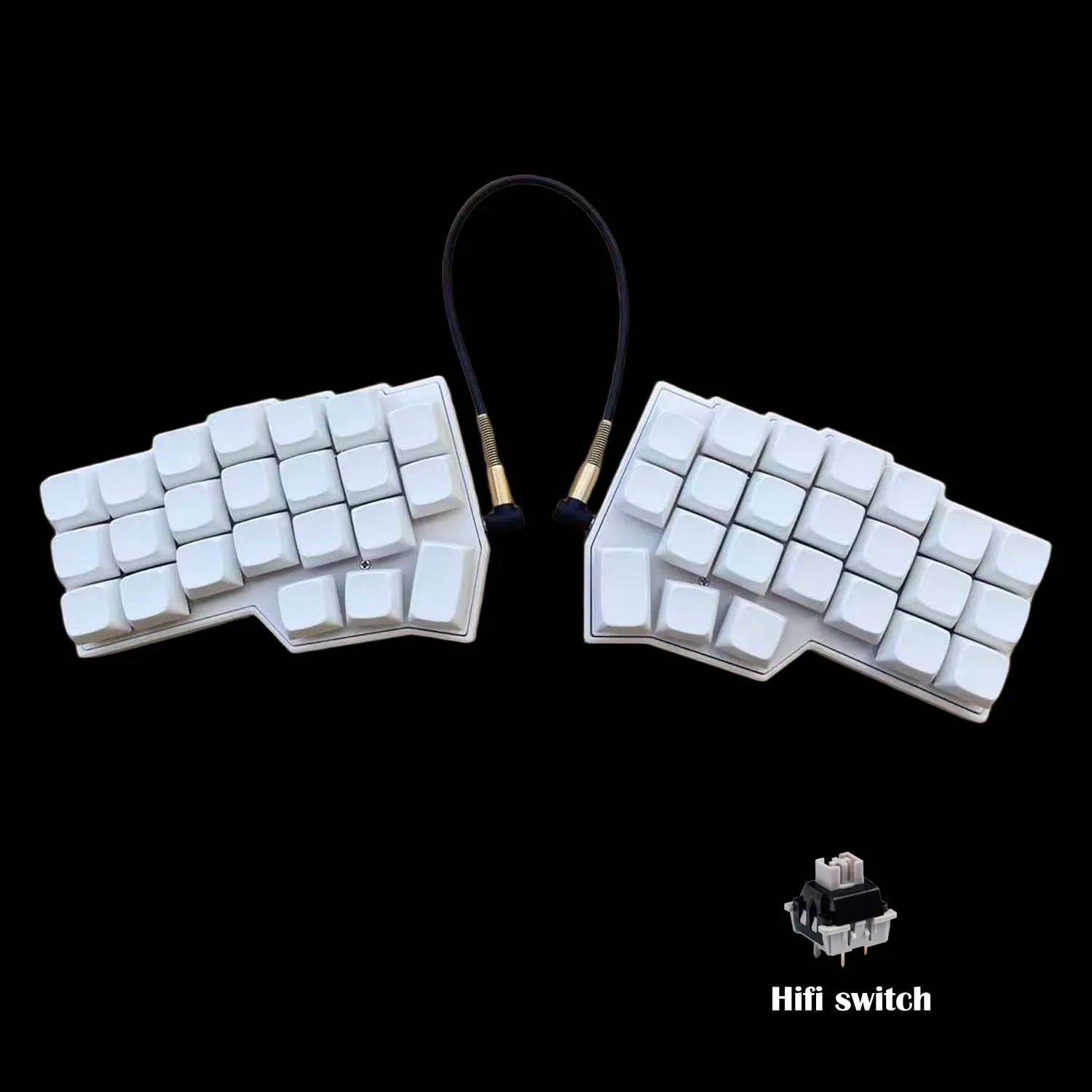 Corne V4.1 Split Ergonomics Hot-swappable MX Mechanical Keyboard Wired South RGB VIAL fully rogrammable