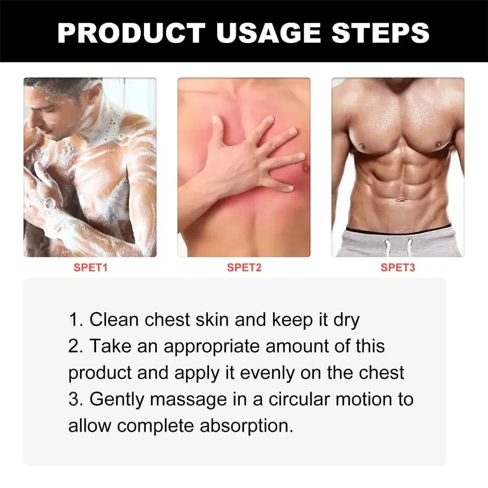 Men's Breast Tightening Serum | Firming Muscle Contour Essence Permanent Makeup Machines Tidesmit