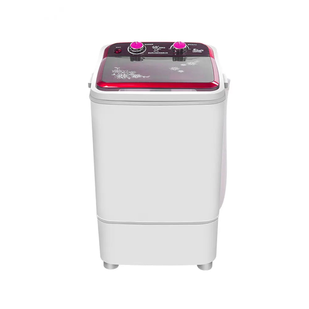 Tidesmit 7kg semi-automatic washer and dryer combo side view showcasing dual tub laundry appliance design