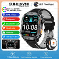 2026New Outdoor Military Men's Smartwatch, Equipped With GPS LED Lighting, Compass, Wireless Communication IP68 Waterproof Watch