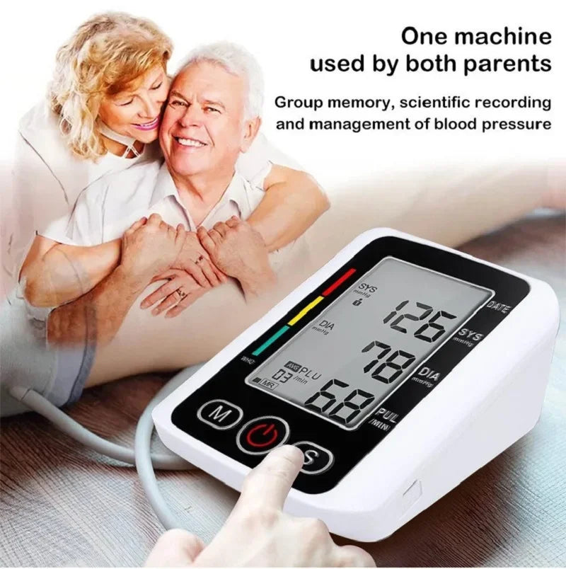 digital baumanometer blood pressure monitor take blood pressure meter medical digital upper arm tensiometers heart rate meter