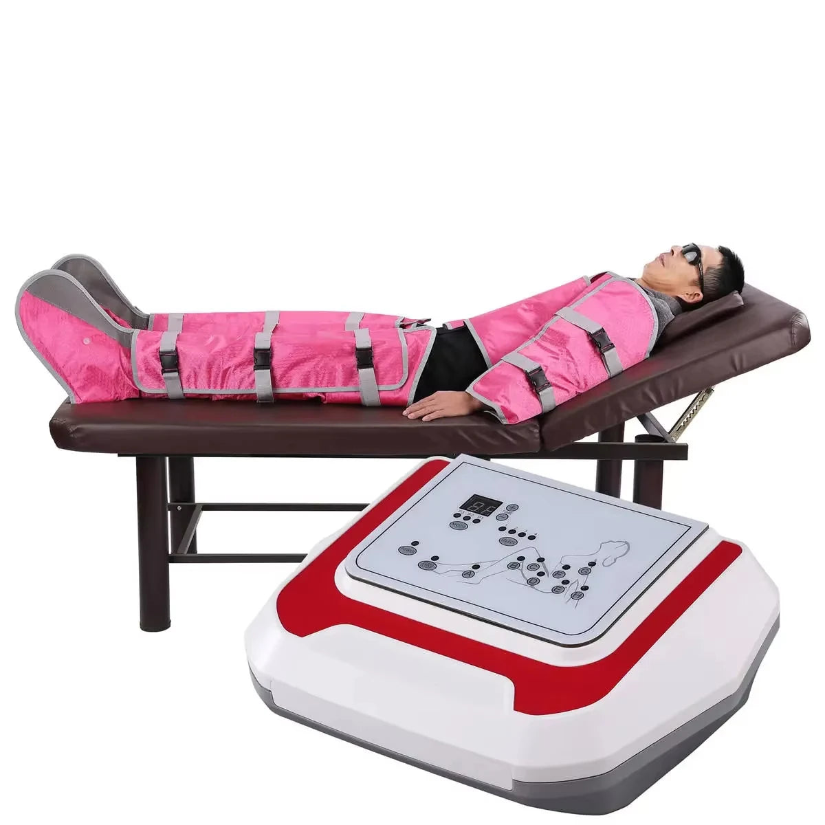Pressotherapy Machine for Lymphatic Massage - Purple & Red Options Massage Chairs Red Tidesmit