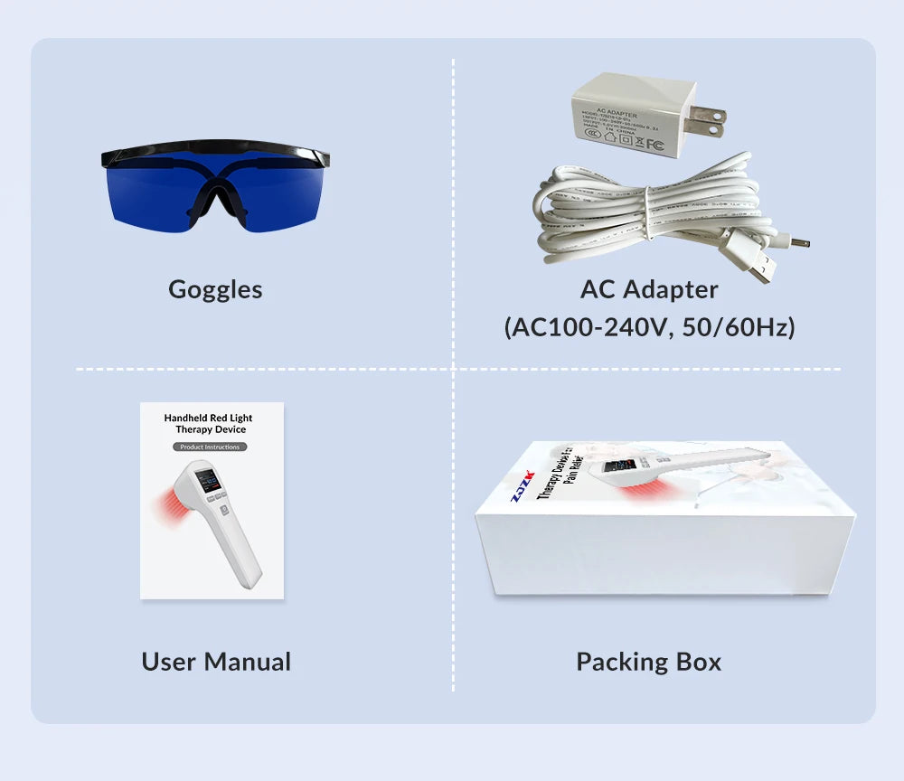 Cold Laser Therapy Device for Pain Relief | 808nm & 650nm Laser Body Shaping Massage Equipment Tidesmit