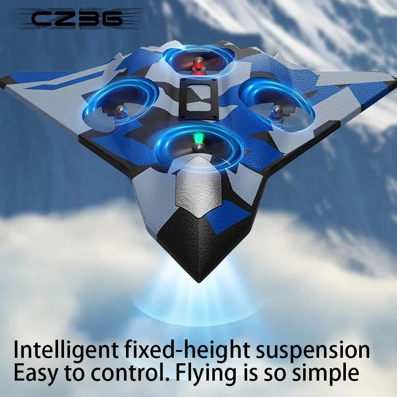 RC Foam Fighter Jet 6CH Stunt Drone - Durable EPP Foam - Tidesmit Tidesmit