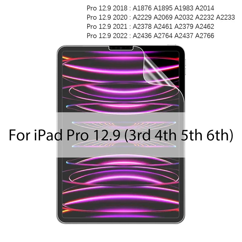 Paper Screen Protector for iPad - Matte Drawing Film by Tidesmit iPad Pro 12.9 Tidesmit
