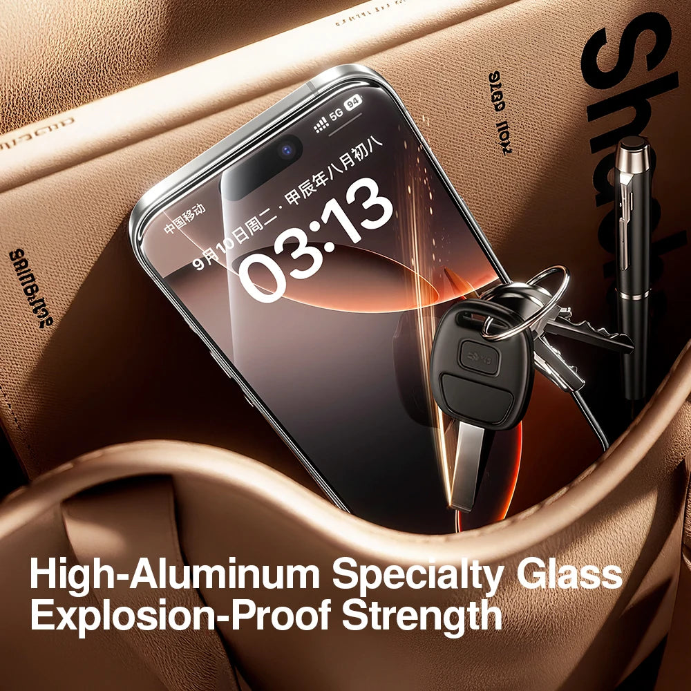 SmartDevil 1/2 PCS Dust-free Box Screen Protector for iPhone 17 Pro Max 17 Pro HD Tempered Glass Film for iPhone 17 Anti-scratch AE Tidesmit