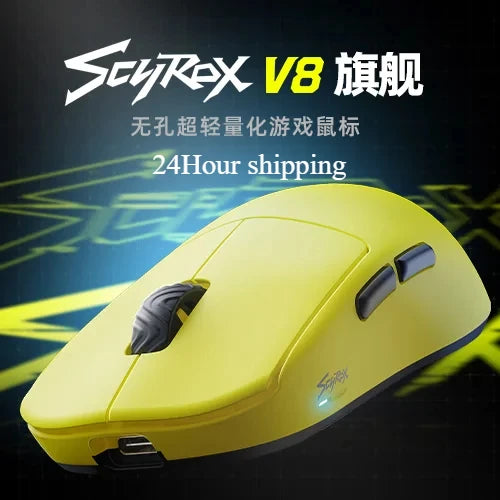 Scyrox V8S 40g Ultra-Light Wireless Gaming Mouse Tri-Mode 30000DPI PAWNEXT ONE RGB Macro FPS Esports Lightweight Mouse Gifts
