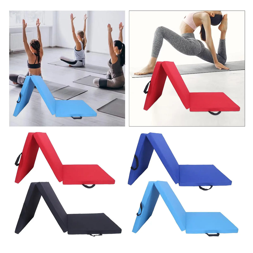 Three Fold Folding Exercise Mat Gym Thick Waterproof Yoga Pad Yoga Mat for